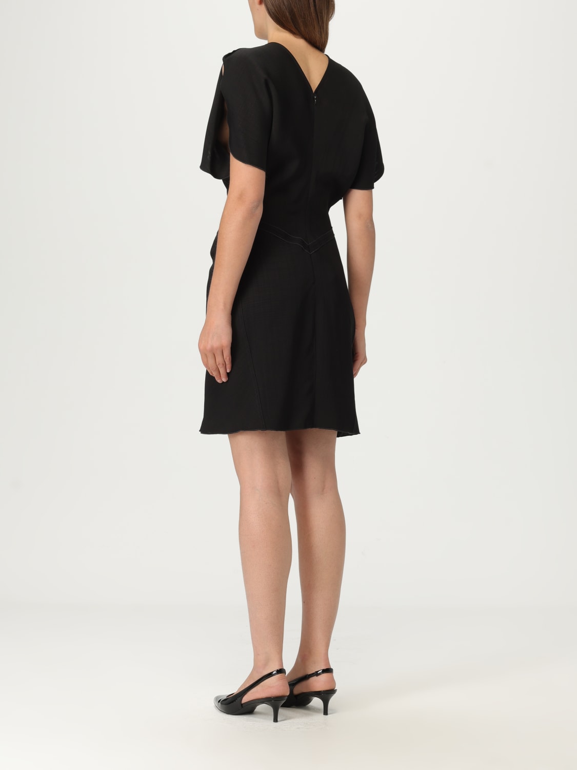 VICTORIA VICTORIA BECKHAM ABITO: Abito Victoria Victoria Beckham in viscosa , Nero - Img 2