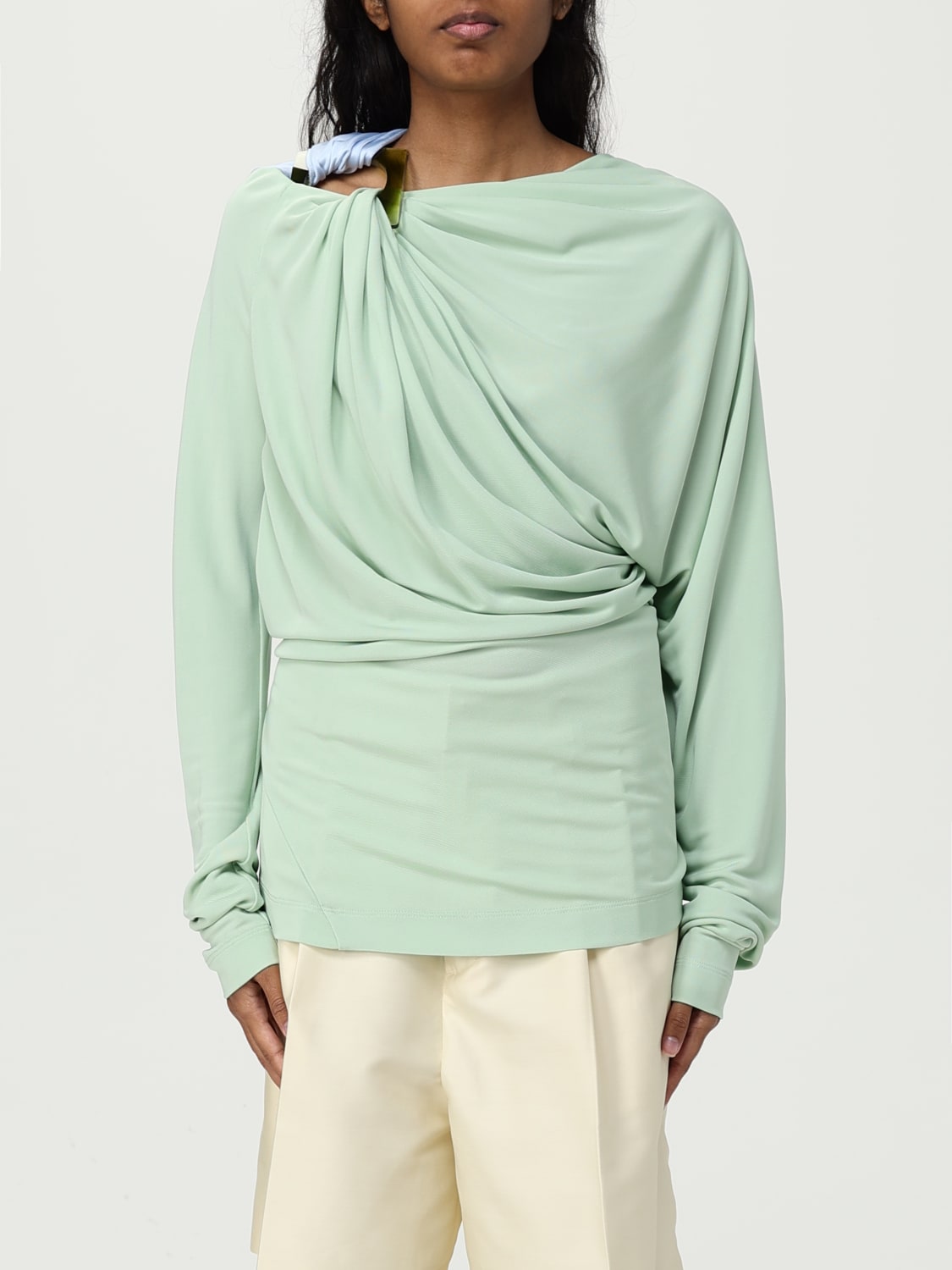 VICTORIA VICTORIA BECKHAM TOP E BLUSE: Blusa Victoria Victoria Beckham in viscosa , Fantasia - Img 1