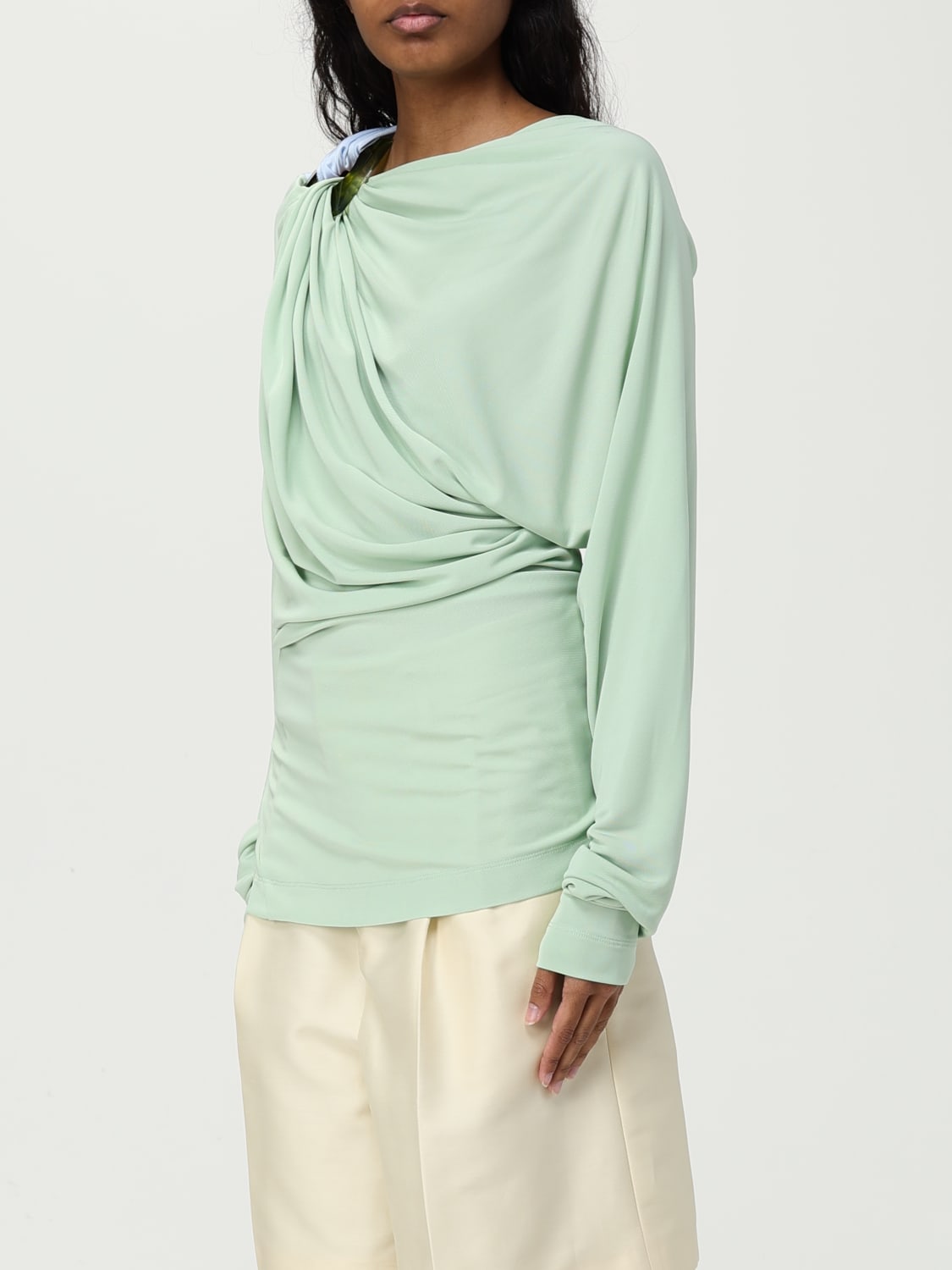 VICTORIA VICTORIA BECKHAM TOP E BLUSE: Blusa Victoria Victoria Beckham in viscosa , Fantasia - Img 3