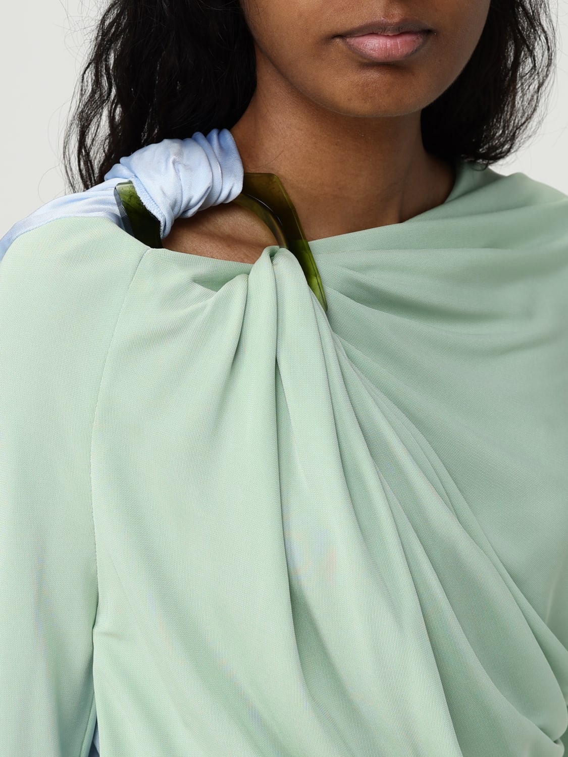 VICTORIA VICTORIA BECKHAM TOP E BLUSE: Blusa Victoria Victoria Beckham in viscosa , Fantasia - Img 4