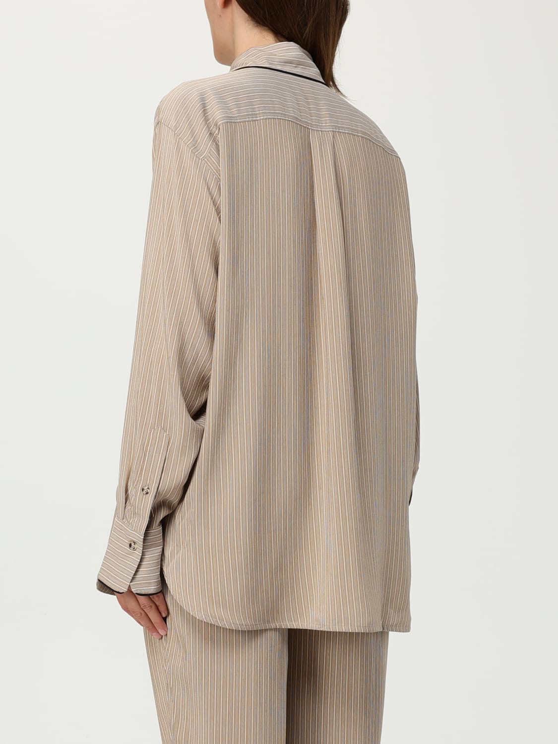 VICTORIA VICTORIA BECKHAM TOP E BLUSE: Top e bluse donna Victoria Victoria Beckham, Marrone - Img 3