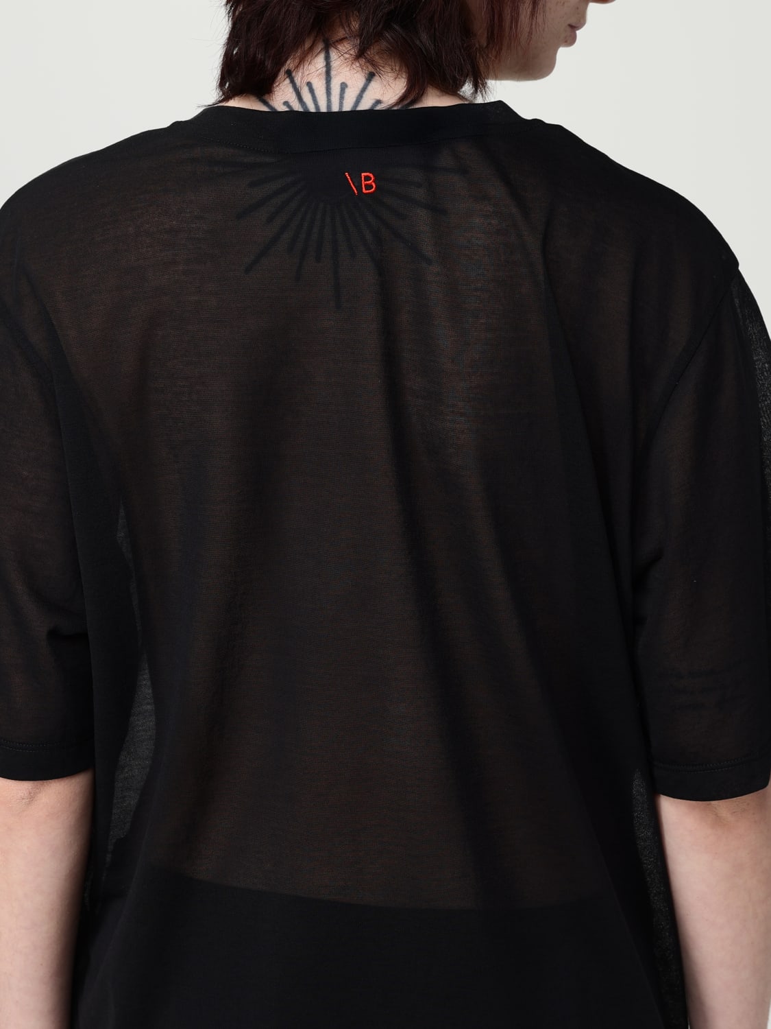 VICTORIA VICTORIA BECKHAM T-SHIRT: T-shirt Victoria Victoria Beckham in misto cotone , Nero - Img 5