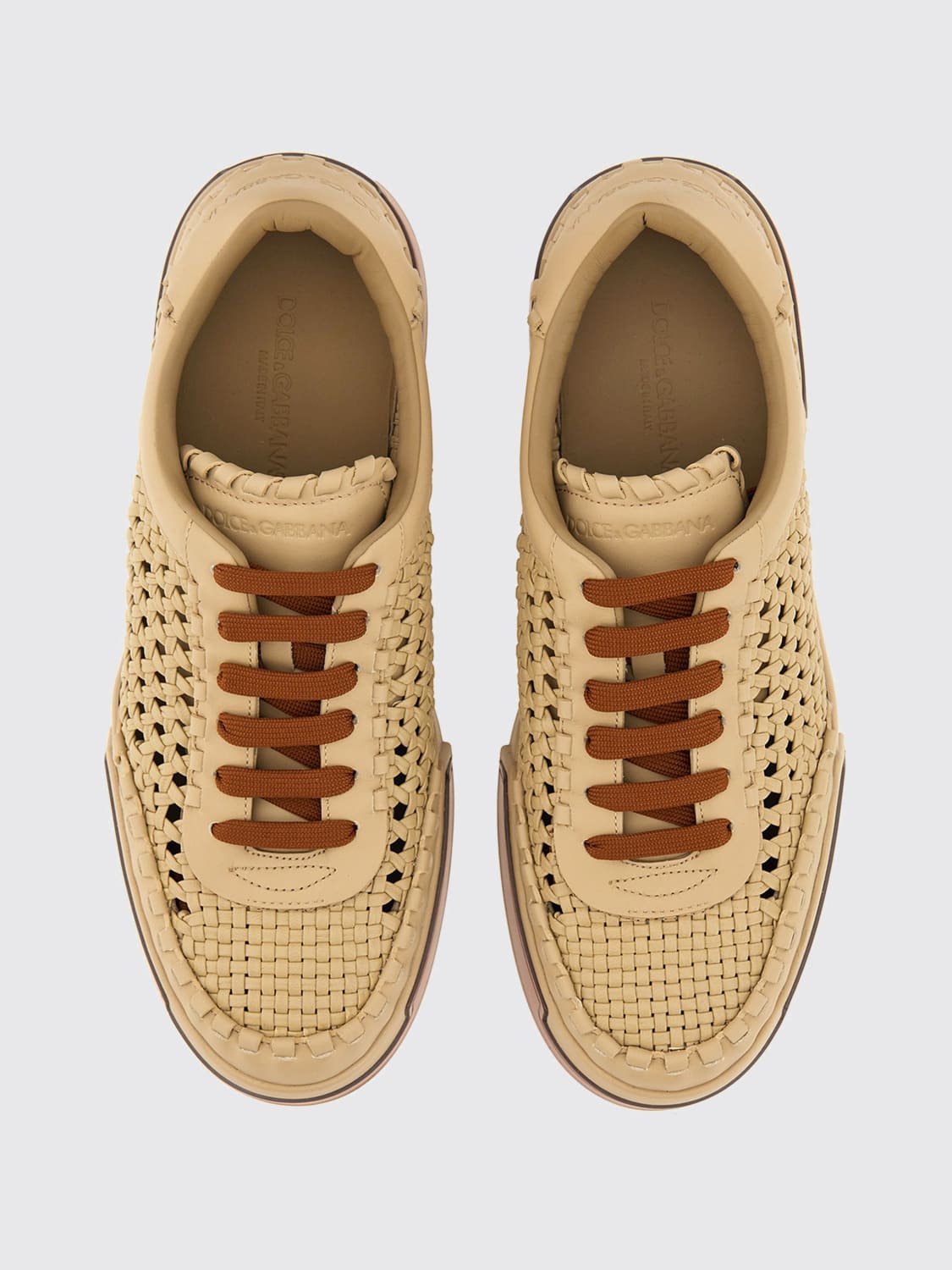 DOLCE & GABBANA SNEAKERS: Sneakers men Dolce & Gabbana, Beige - Img 4