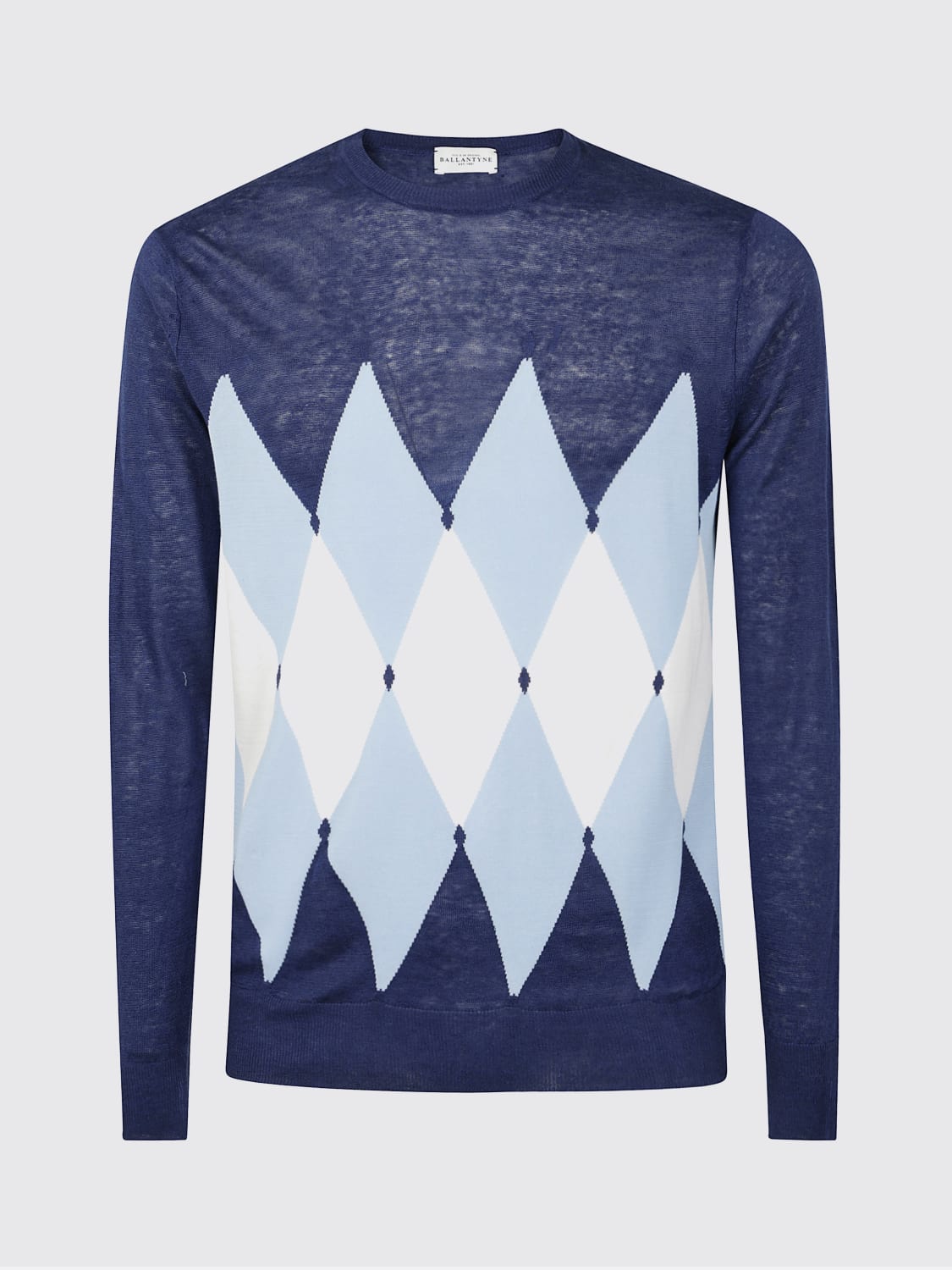 BALLANTYNE SWEATER: Ballantyne men's sweater, Blue - Img 1