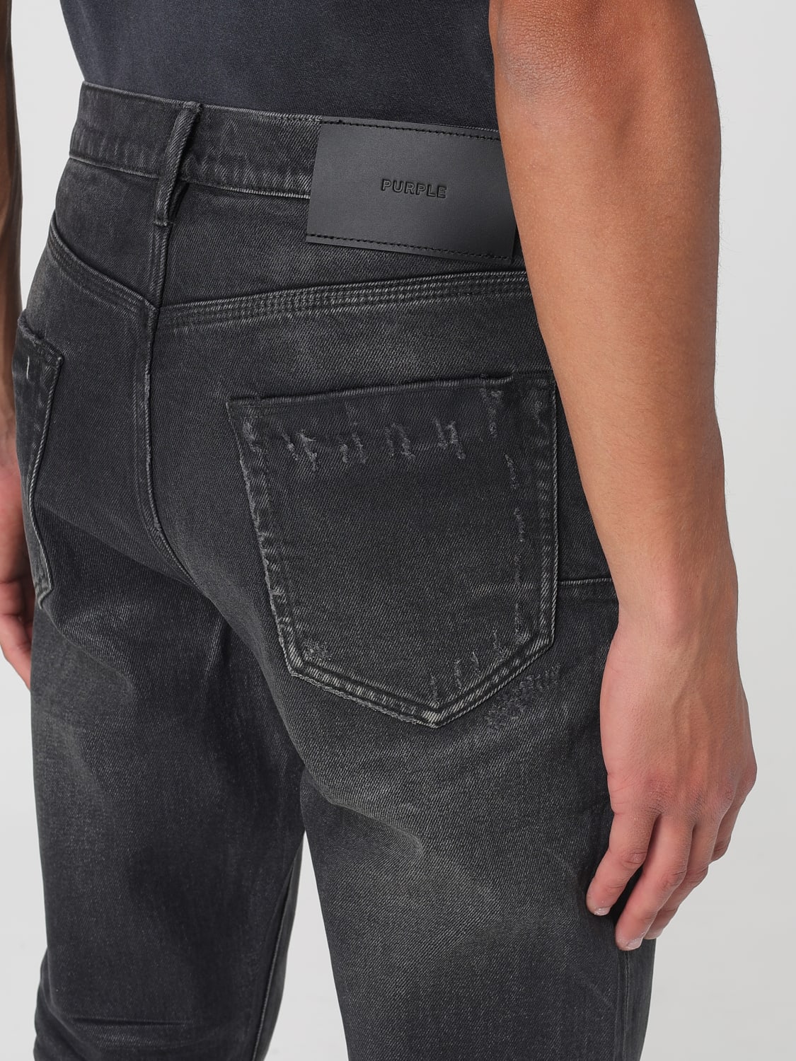デニム・ジーパン PURPLE BRAND Men Denim Pants P005DDCV125BLACK Black PURPLE: Jeans men Brand - Black | Purple jeans P005DDCV125
