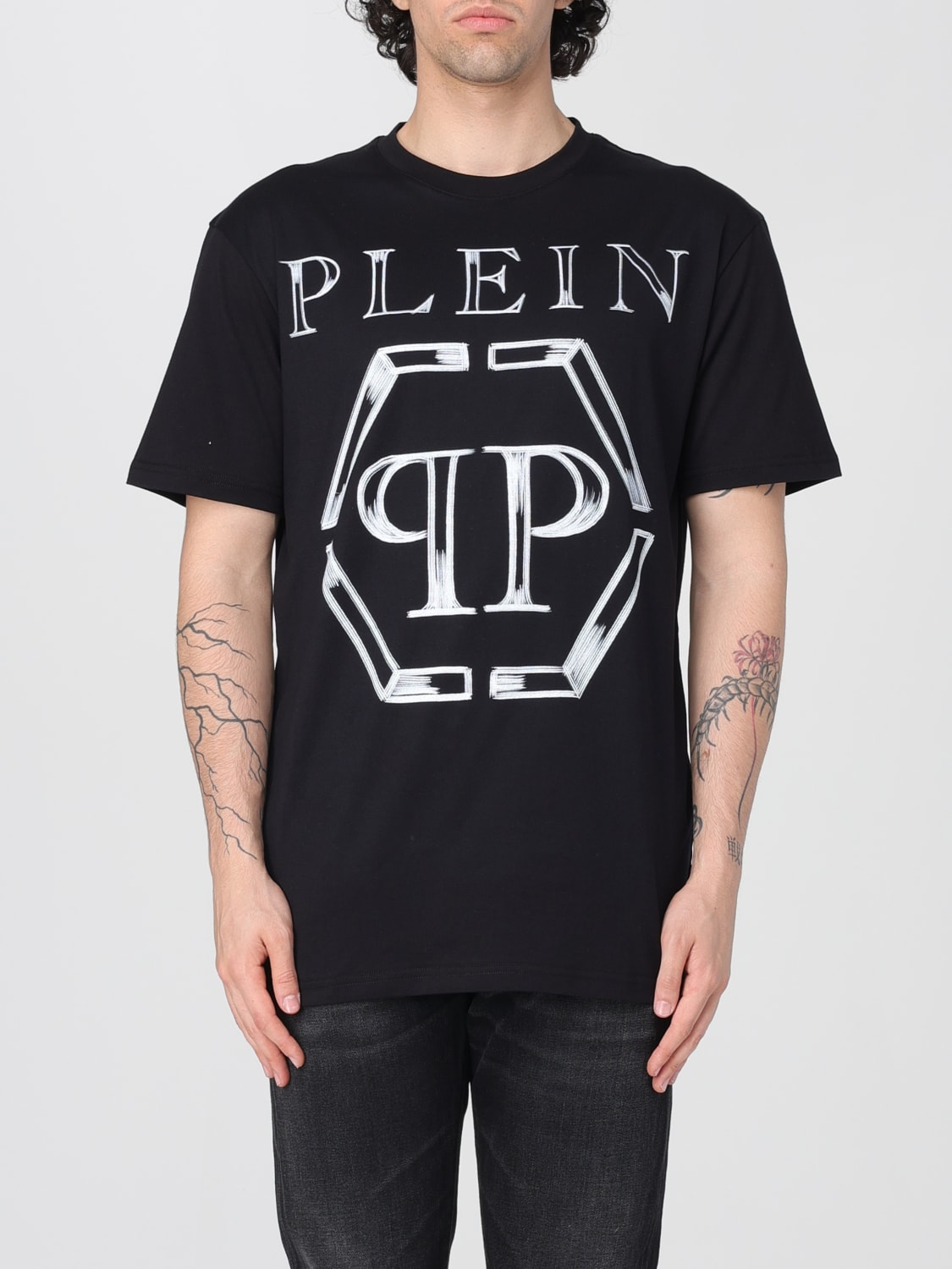 Tシャツ・カットソー PHILIPP PLEIN Men T-shirt White PAECMTK8120PJY002N 0201 PHILIPP PLEIN: T-shirt men - White | Philipp Plein t-shirt