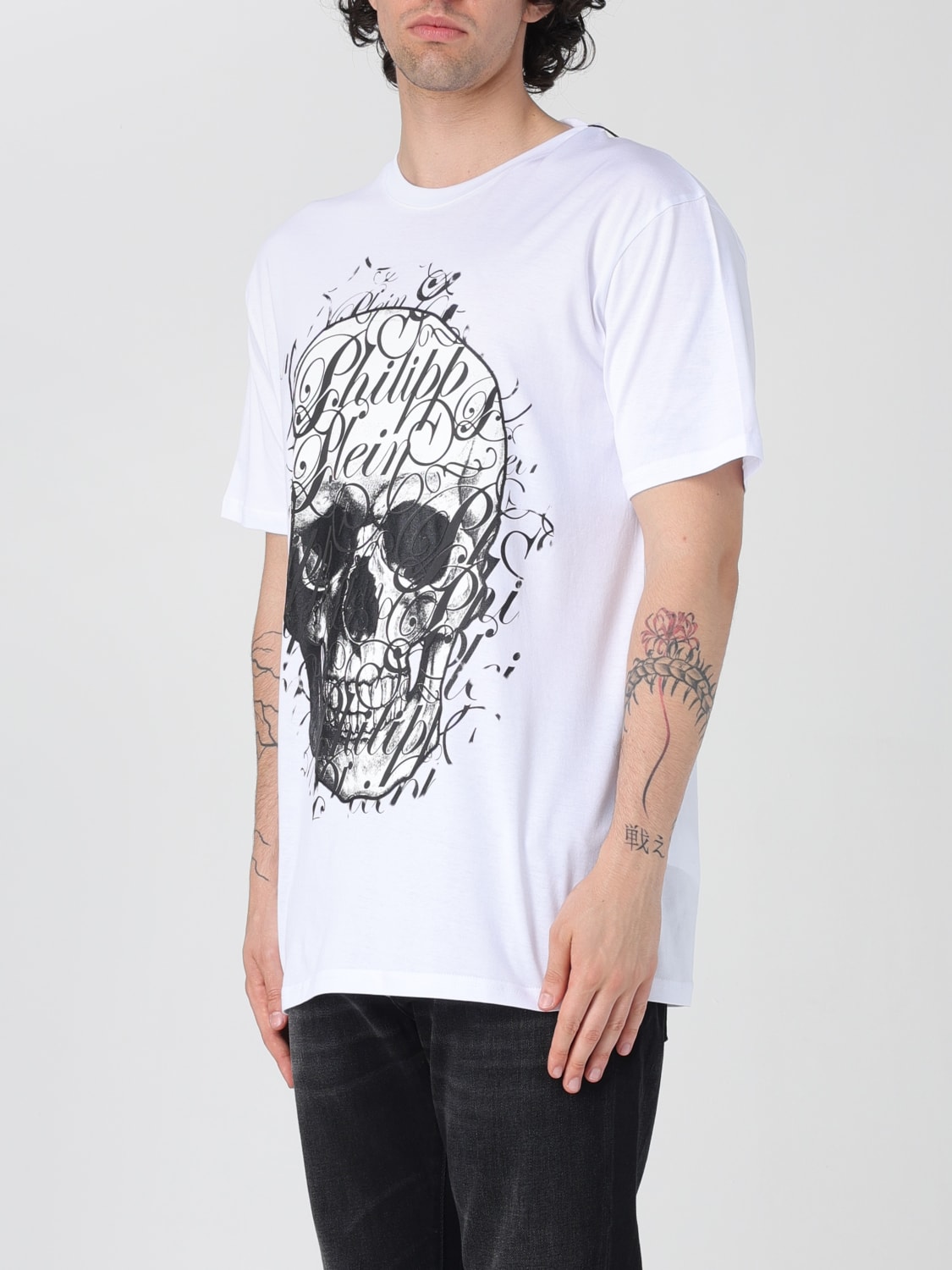 PHILIPP PLEIN: T-shirt men - White | Philipp Plein t-shirt