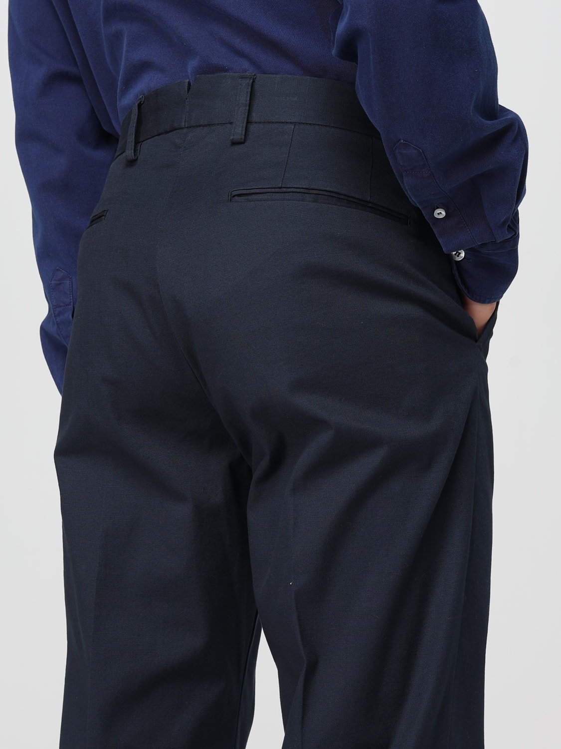 INCOTEX PANTALONI: Pantalone chino Incotex in cotone stretch , Blue - Img 3