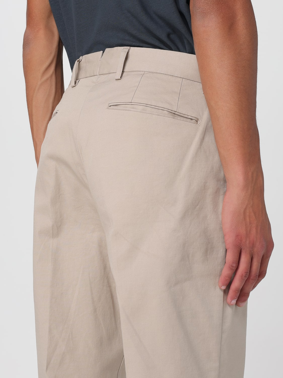 INCOTEX PANTALONI: Pantalone chino Incotex in cotone stretch , Beige - Img 3