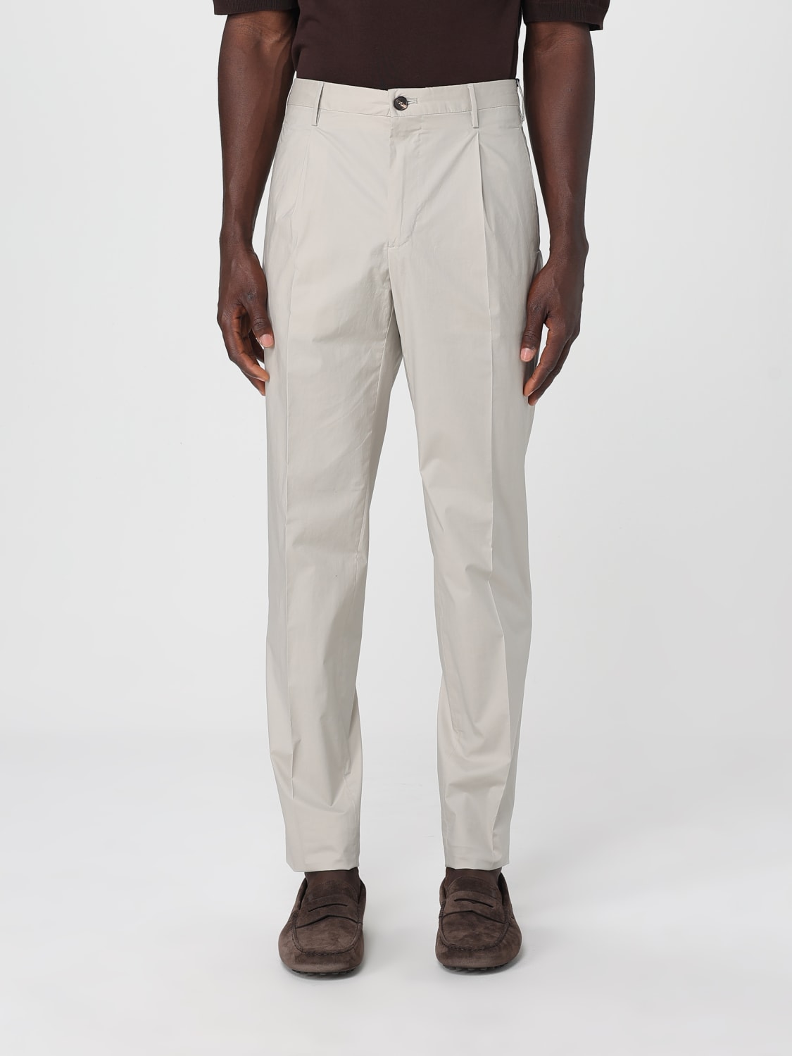 INCOTEX: Pants men - Grey | Incotex pants ZX541W9208B online