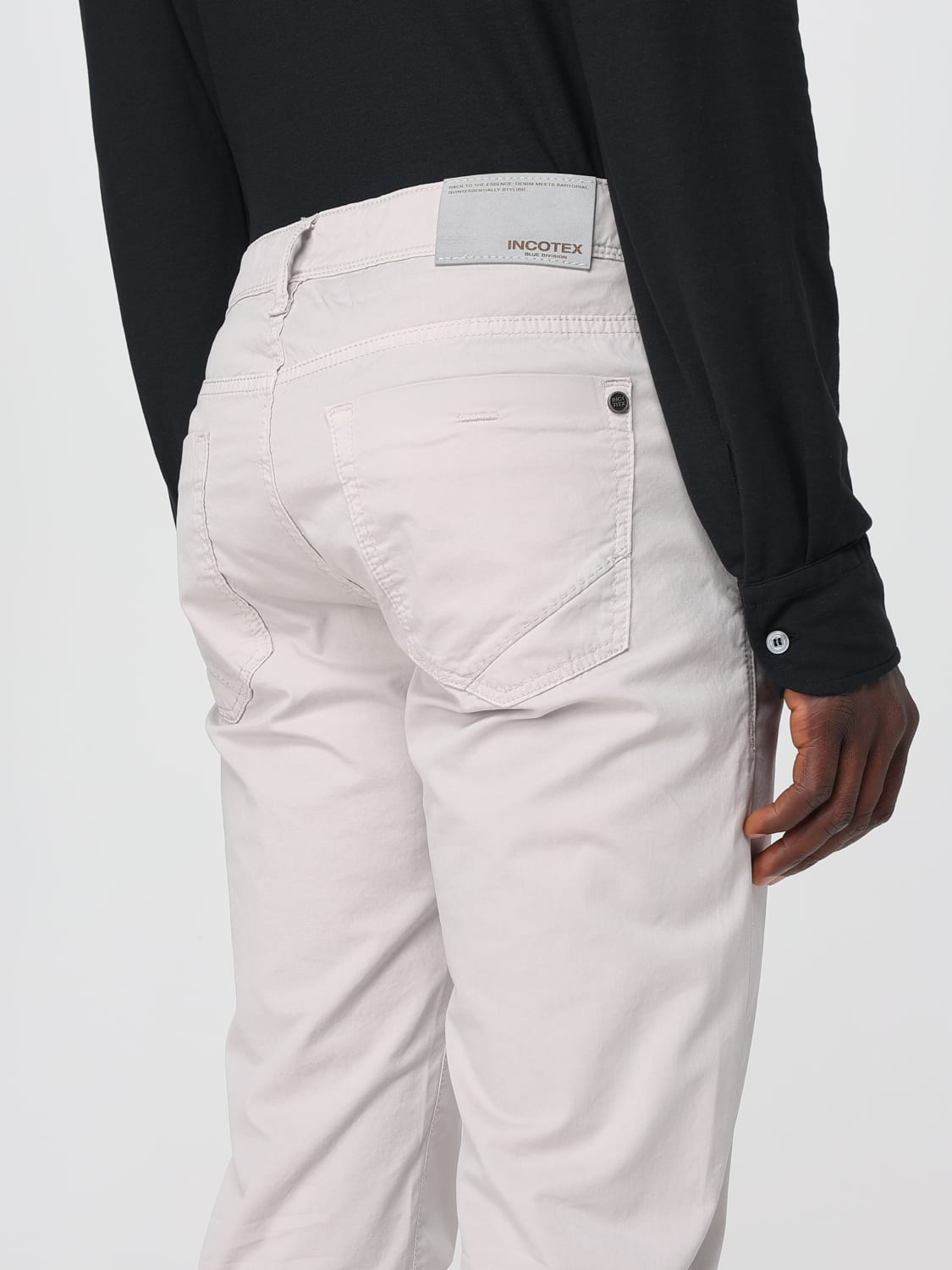INCOTEX PANTALONI: Pantalone Incotex in cotone stretch, Grigio - Img 3