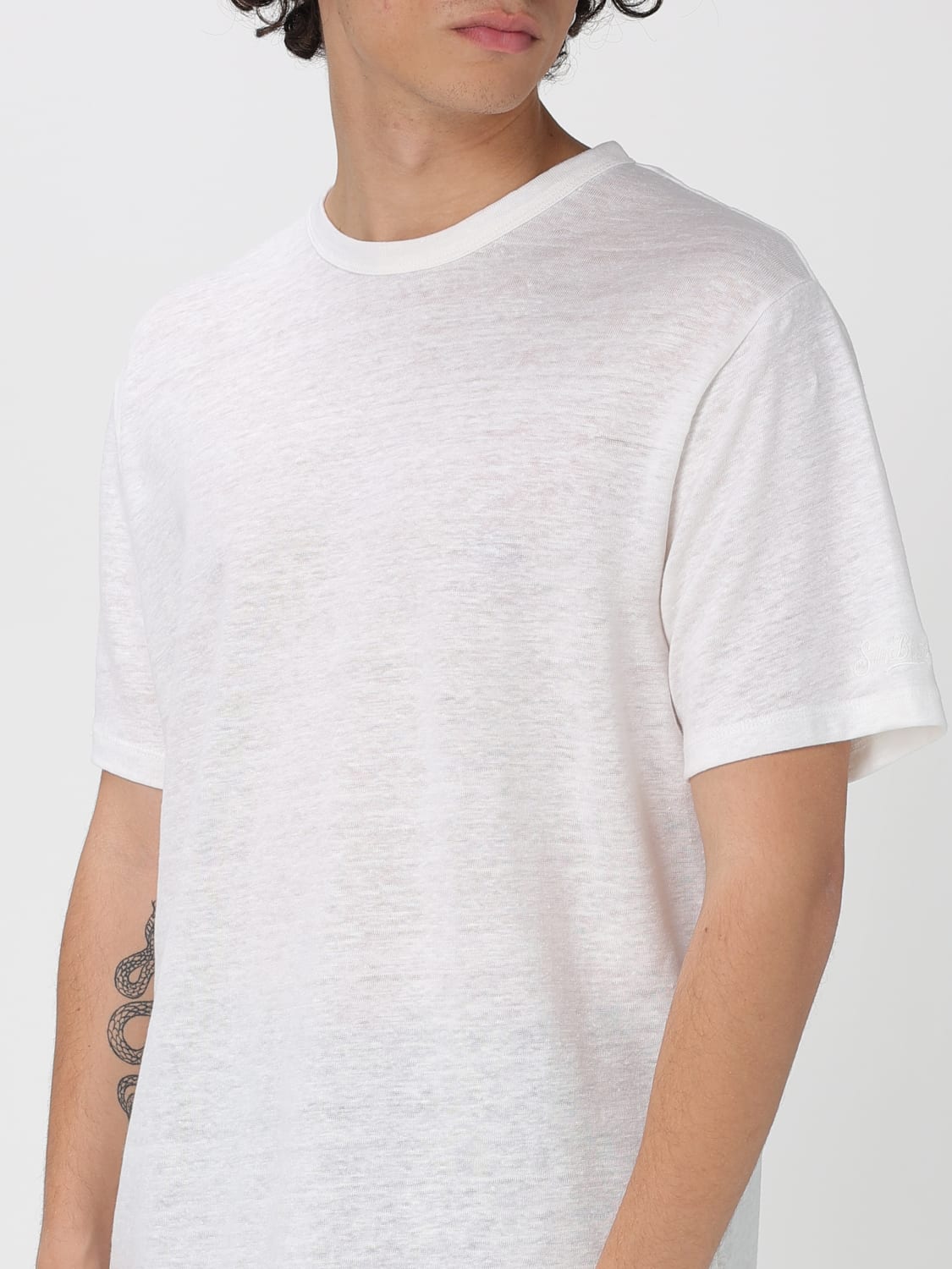 MC2 SAINT BARTH T-SHIRT: T-shirt men Mc2 Saint Barth, White - Img 3