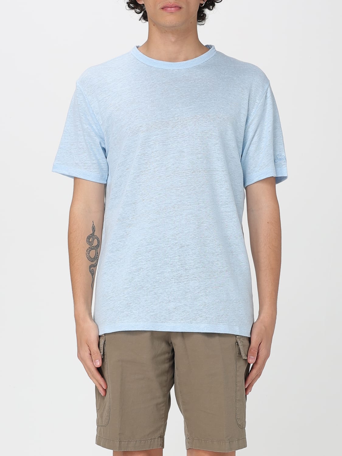 MC2 SAINT BARTH T-SHIRT: T-shirt men Mc2 Saint Barth, Gnawed Blue - Img 1