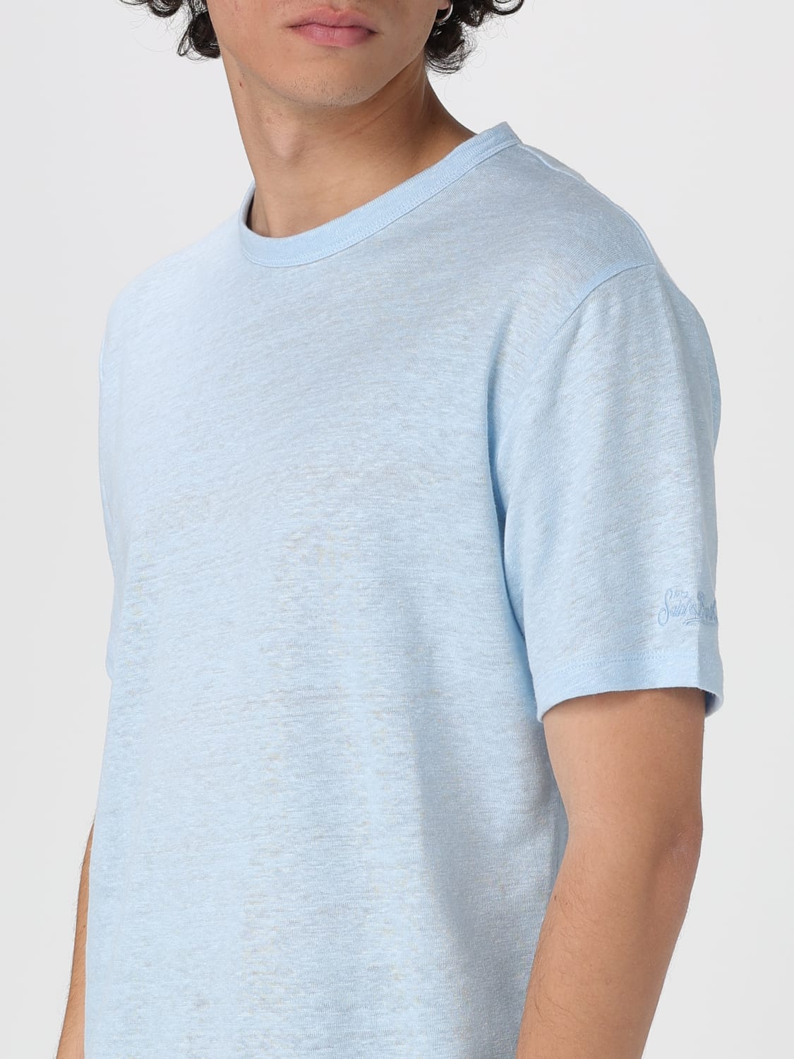 MC2 SAINT BARTH T-SHIRT: T-shirt men Mc2 Saint Barth, Gnawed Blue - Img 3