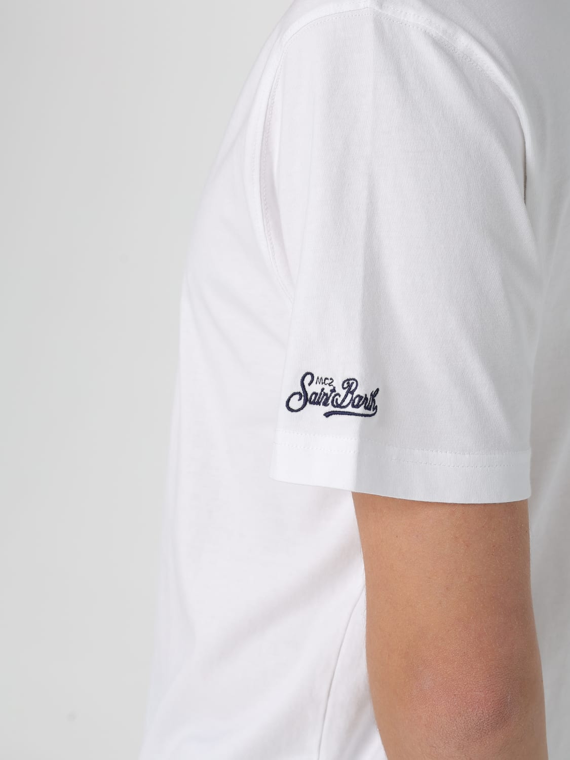 【関税&送料込】MC2 Saint Barth T-shirts and Polos White Cotton t-shirt with St. Barth surfer print – MC2 Saint Barth