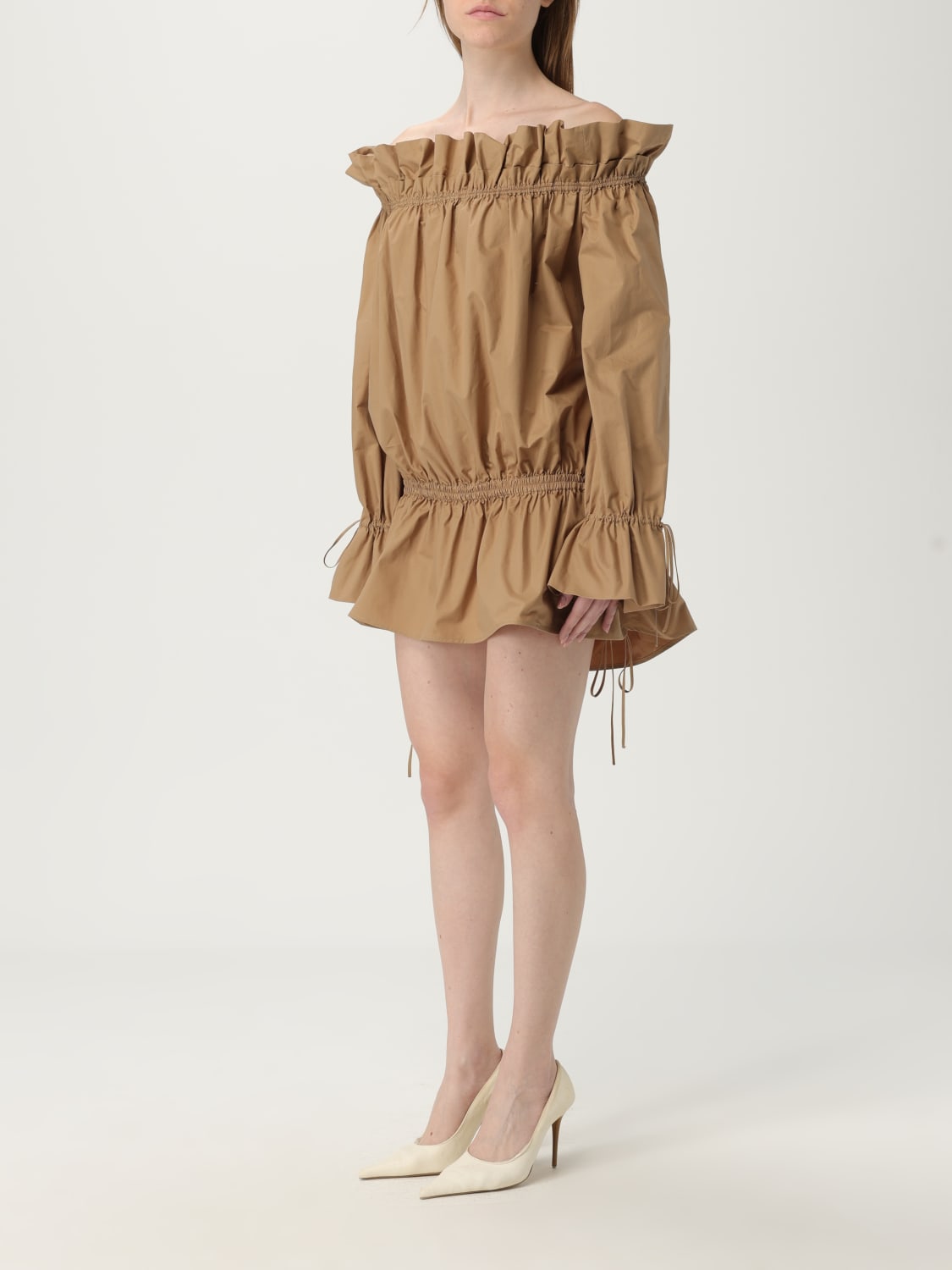 SAINT LAURENT KLEID: Kleider damen Saint Laurent, Beige - Img 3