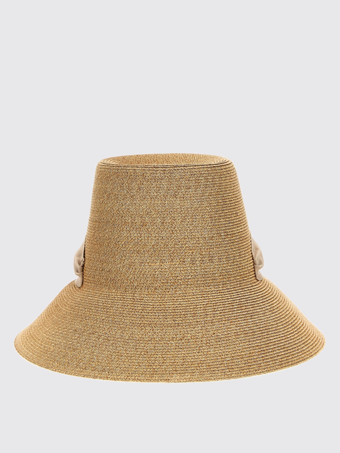 ROGER VIVIER CAPPELLO: Cappello Roger Vivier in rafia con fibbia gioiello , Beige - Img 2