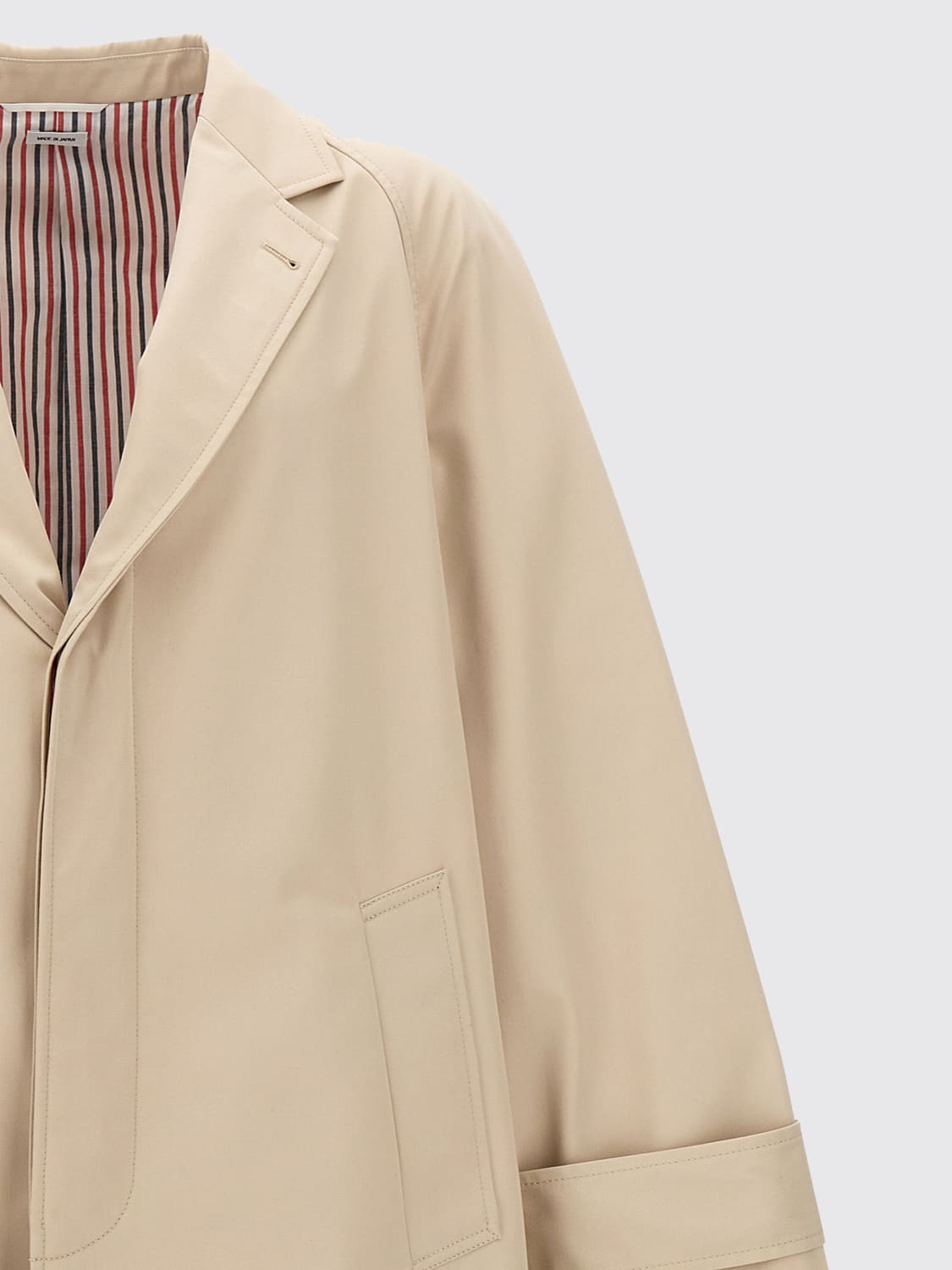 THOM BROWNE JACKET: Trench coat men Thom Browne, Beige - Img 3