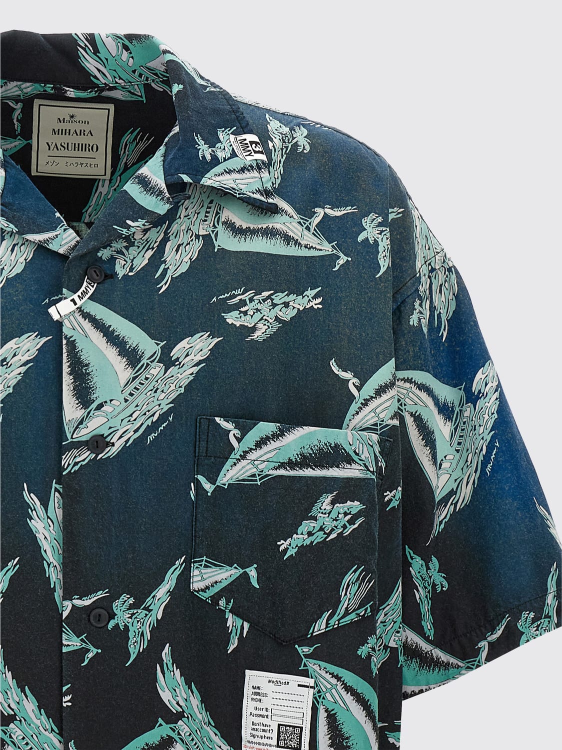 MAISON MIHARA YASUHIRO SHIRT: Shirt men Maison Mihara Yasuhiro, Blue - Img 3