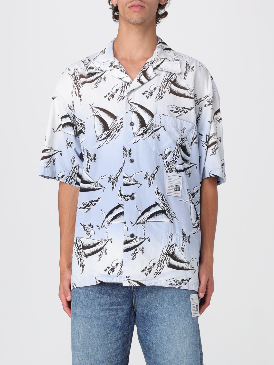 MAISON MIHARA YASUHIRO HEMD: Hemd herren Maison Mihara Yasuhiro, Navy - Img 1