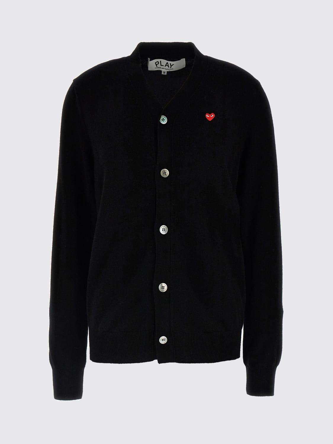COMME DES GARÇONS PLAY SWEATER: Cardigan woman Comme Des Garçons Play, Black - Img 1