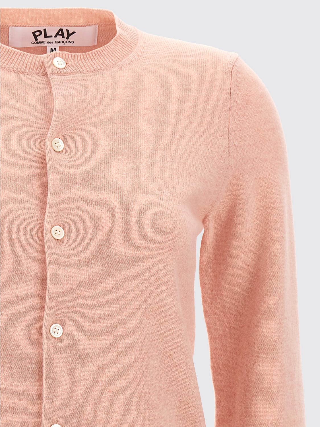 COMME DES GARÇONS PLAY JERSEY: Cárdigan mujer Comme Des Garçons Play, Rosa - Img 3