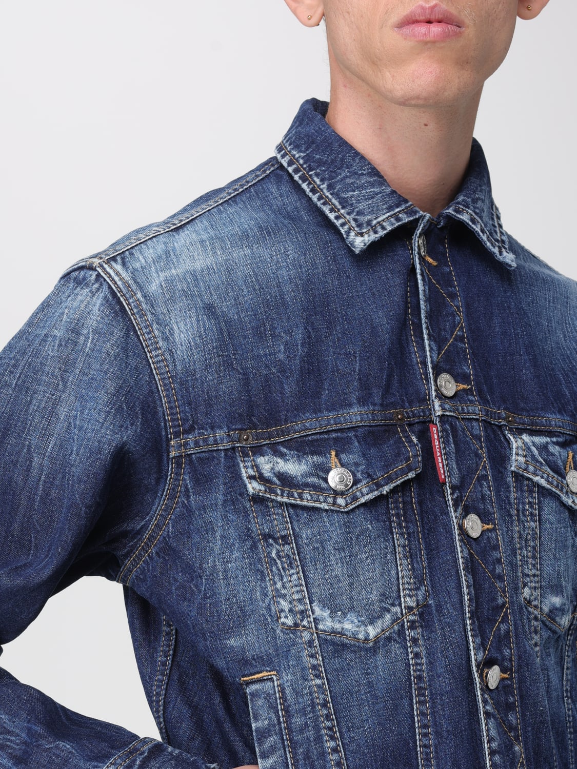 DSQUARED2 JACKET: Dsquared2 men's denim jacket, Blue - Img 5