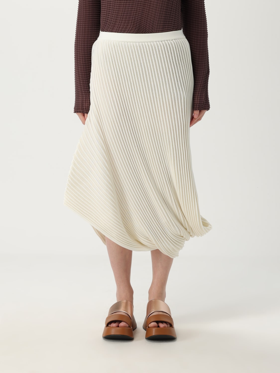 ISSEY MIYAKE SKIRT: Skirt woman Issey Miyake, White - Img 1