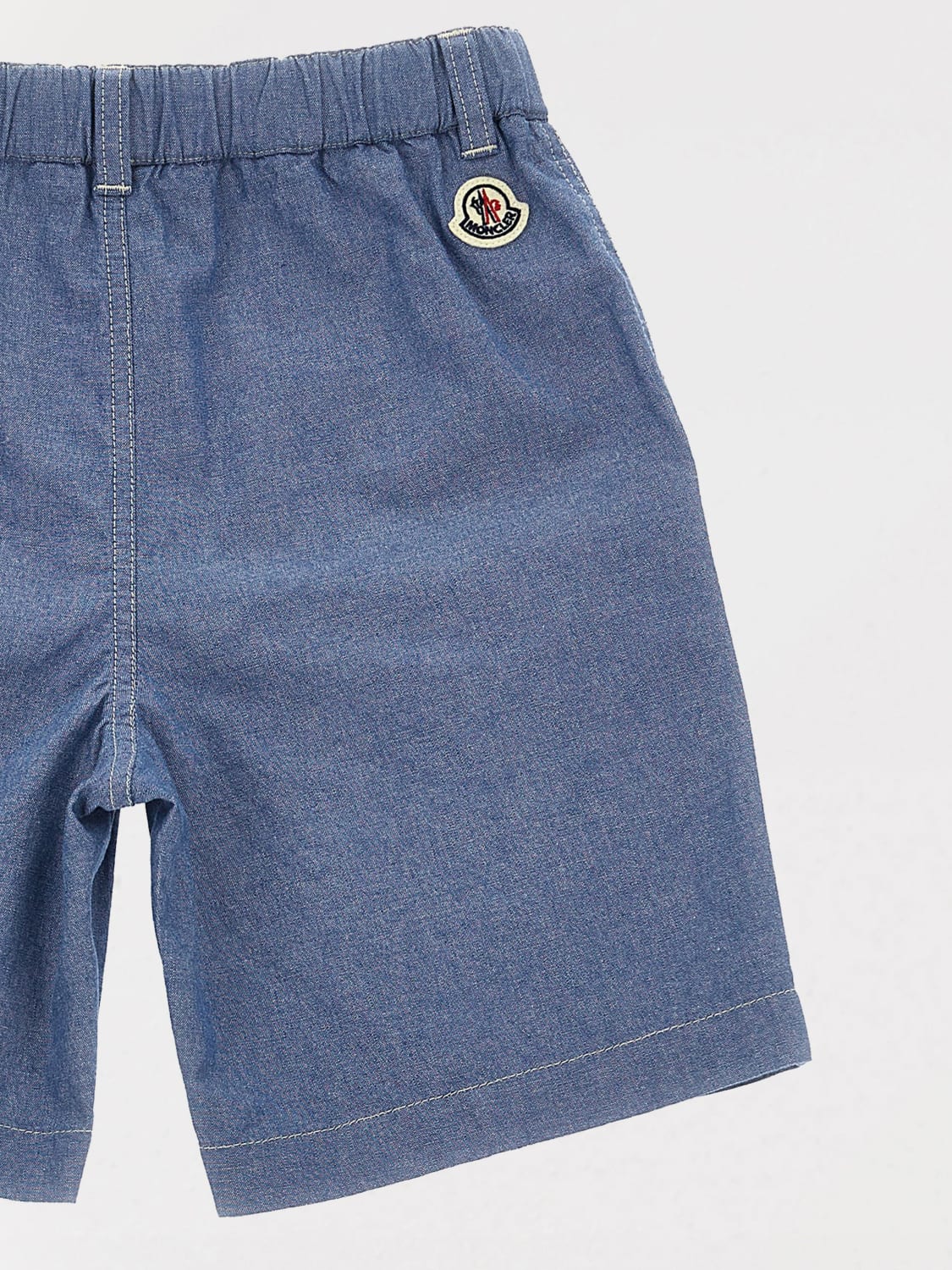 MONCLER PANTALONES CORTOS: Pantalón corto niños Moncler, Azul Oscuro - Img 3