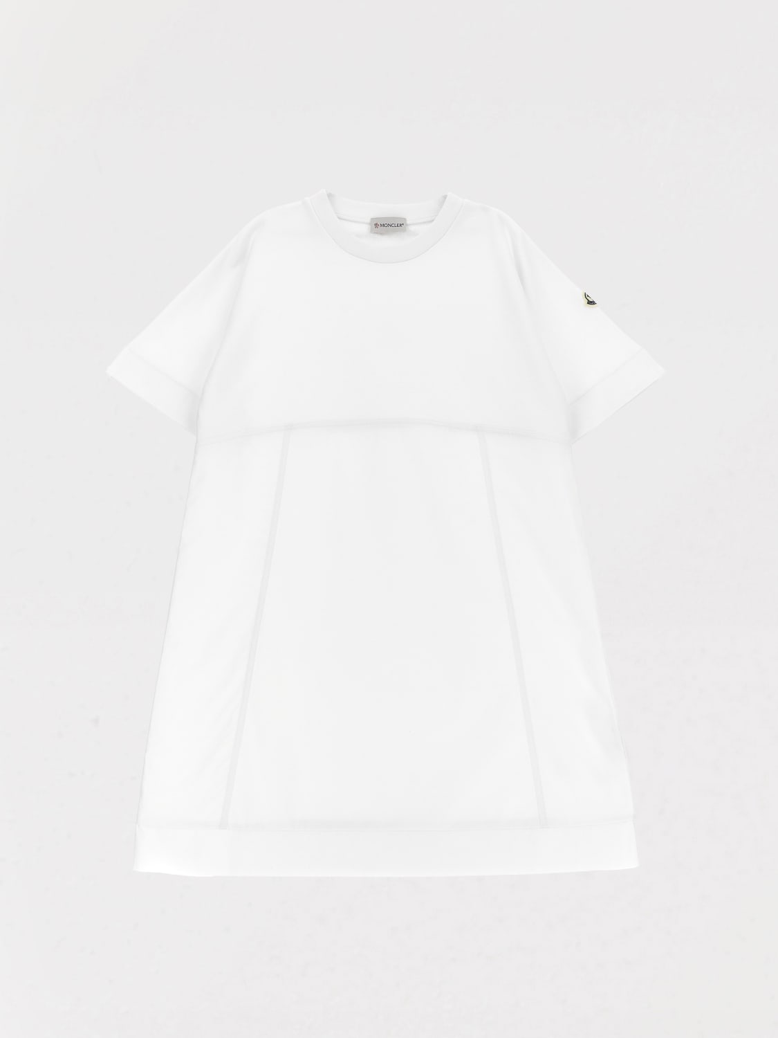 MONCLER DRESS: Dress kids Moncler, White - Img 1