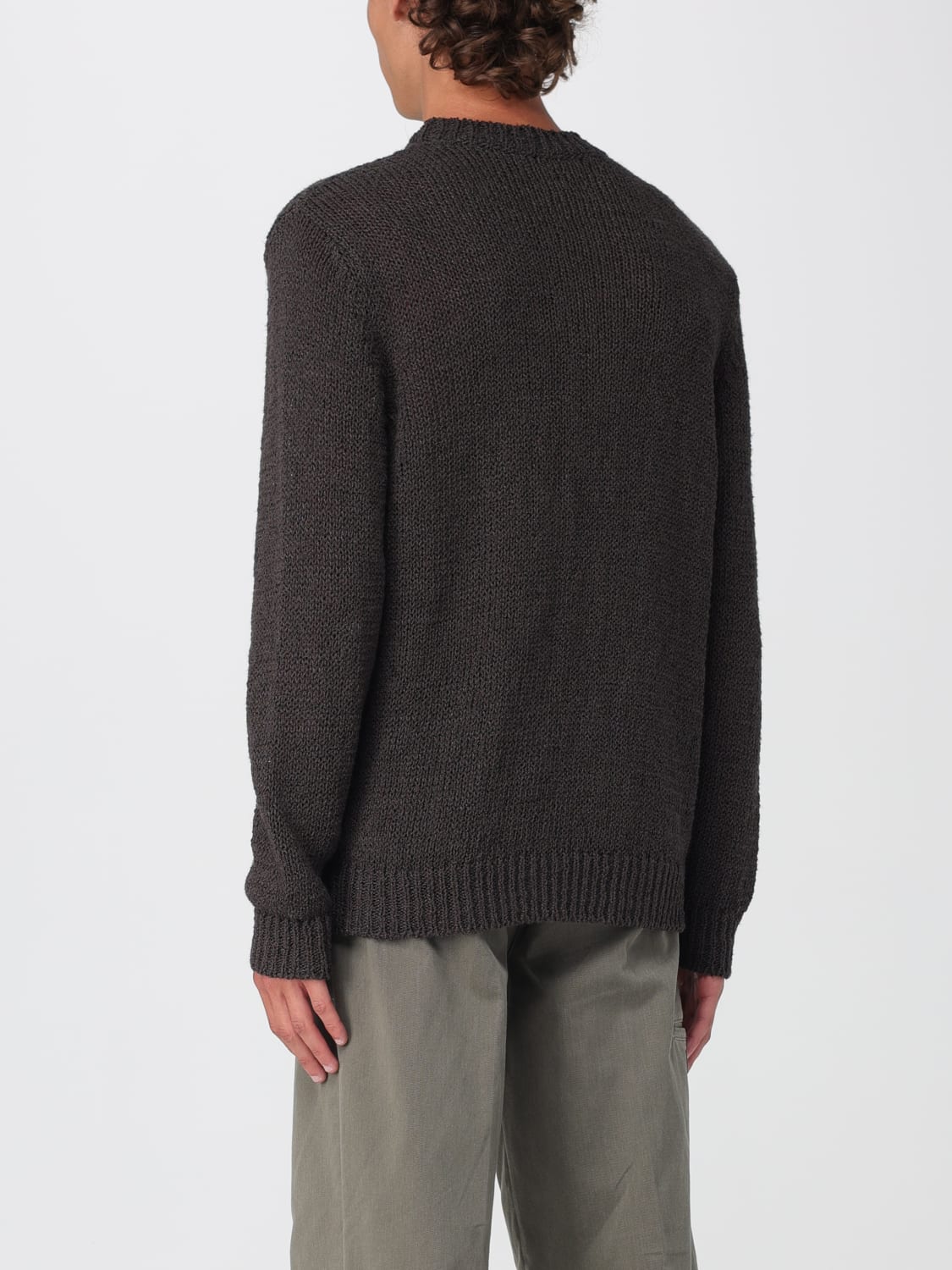 ROBERTO COLLINA SWEATER: Cardigan men Roberto Collina, Brown - Img 2