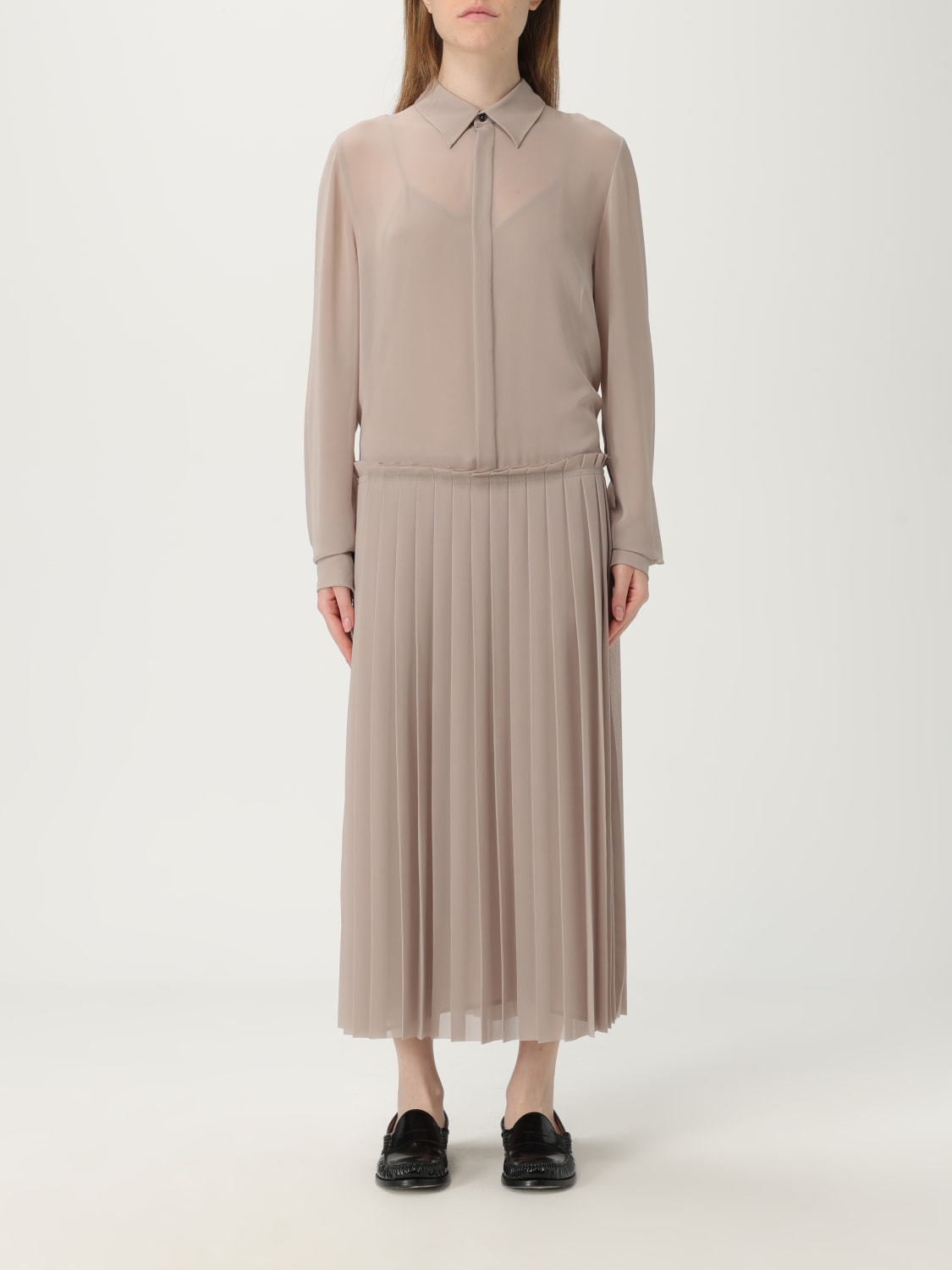 AMI PARIS: Dress woman - Beige | Ami Paris dress