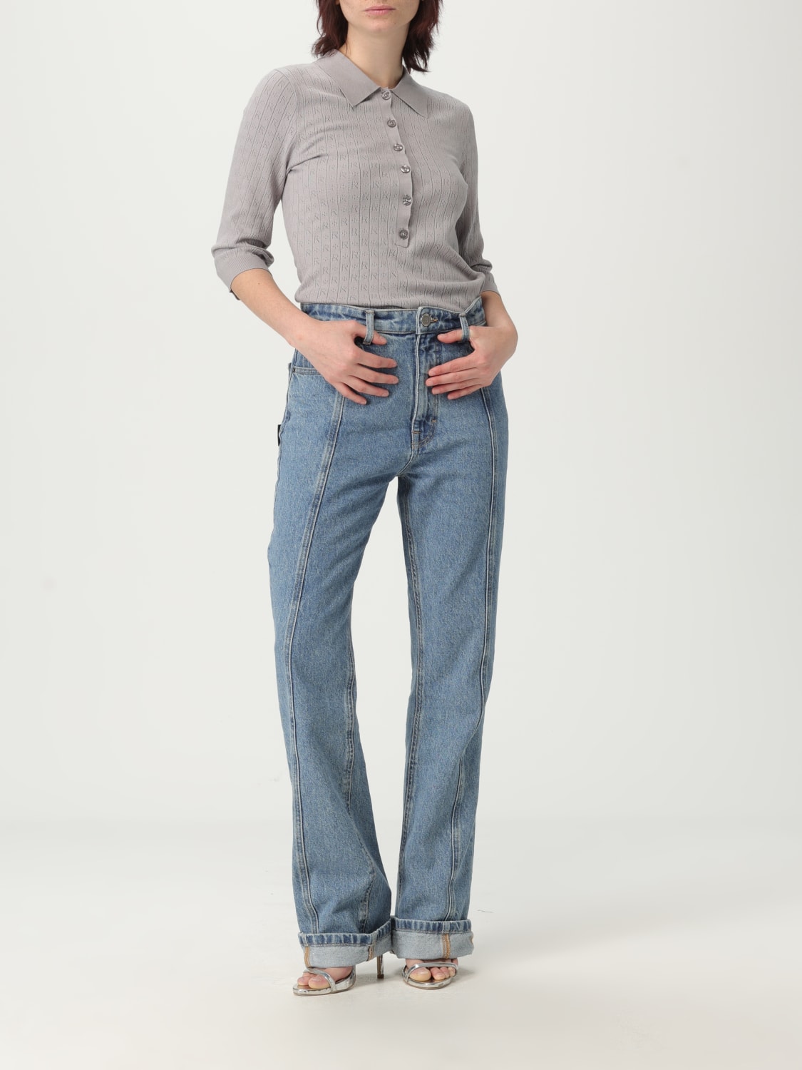 デニム・ジーパン ROTATE Woman Jeans Blue 112409 D02 ROTATE: Jeans woman - Blue | Rotate jeans 112409 online at