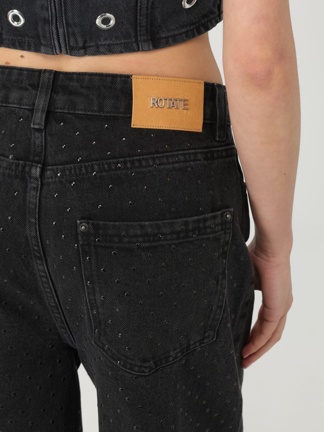 ROTATE VAQUEROS: Vaquero mujer Rotate, Negro - Img 4