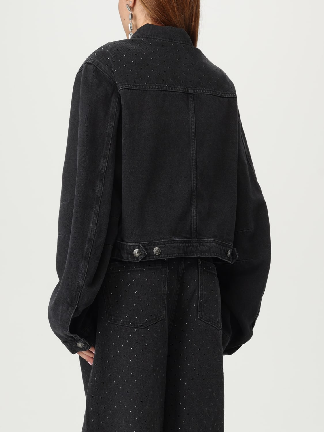 ROTATE GIACCA: Giacca di jeans Rotate, Nero - Img 3