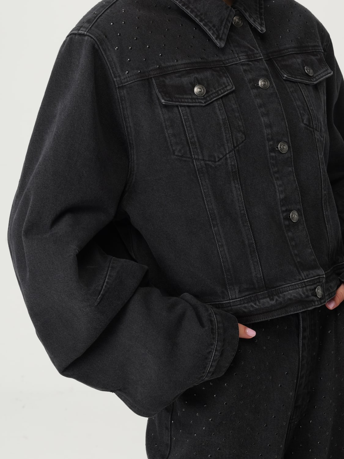 ROTATE GIACCA: Giacca di jeans Rotate, Nero - Img 5