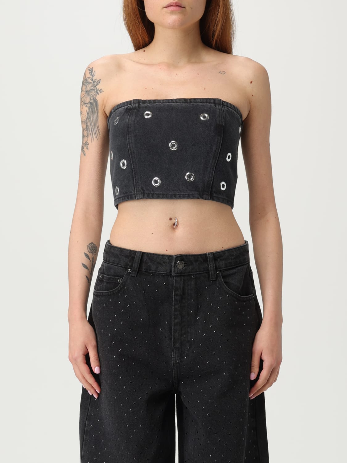 ROTATE TOP: Top woman Rotate, Black - Img 1