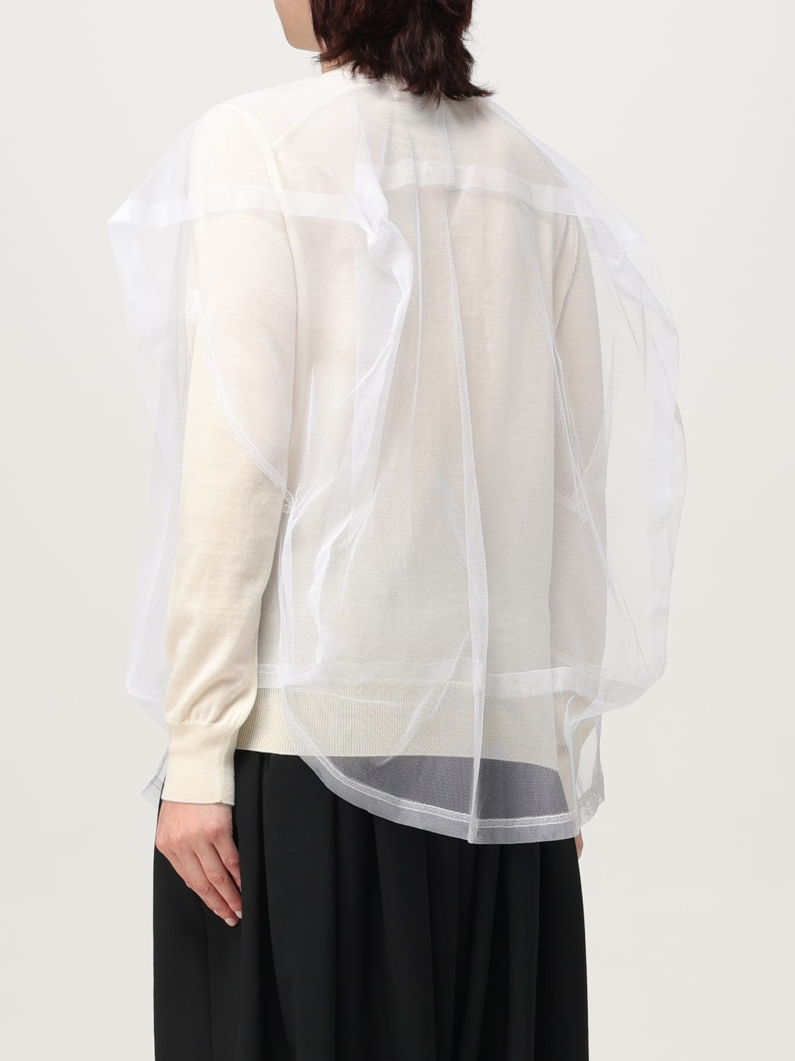 COMME DES GARÇONS SWEATER: Cardigan woman Comme Des Garçons, White - Img 3