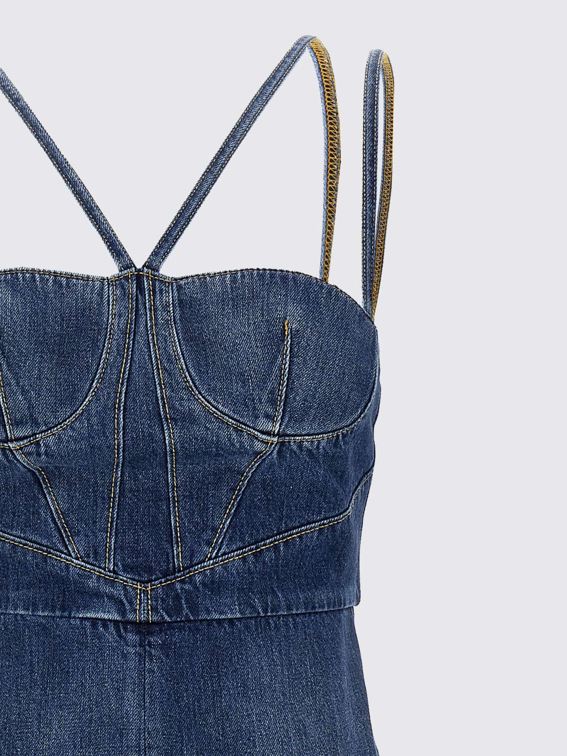 NENSI DOJAKA VESTIDO: Vestido mujer Nensi Dojaka, Denim - Img 3