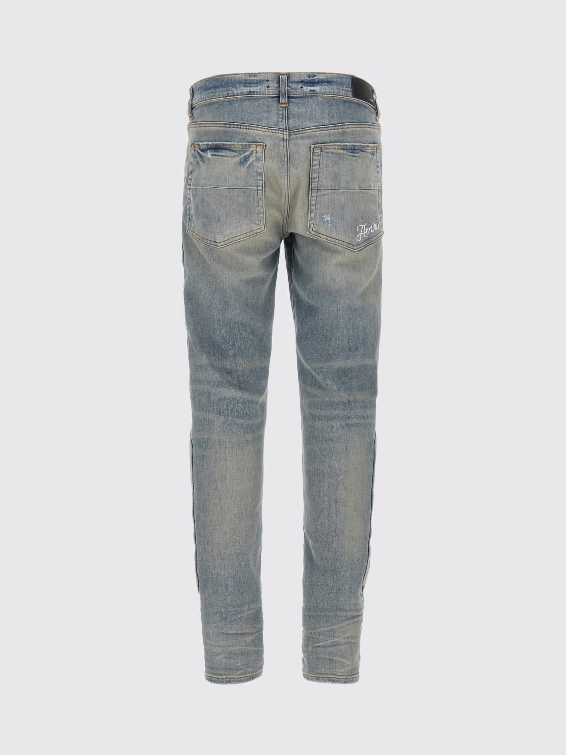 AMIRI JEANS: Jeans in denim con ossa di scheletro Amiri, Blue - Img 2