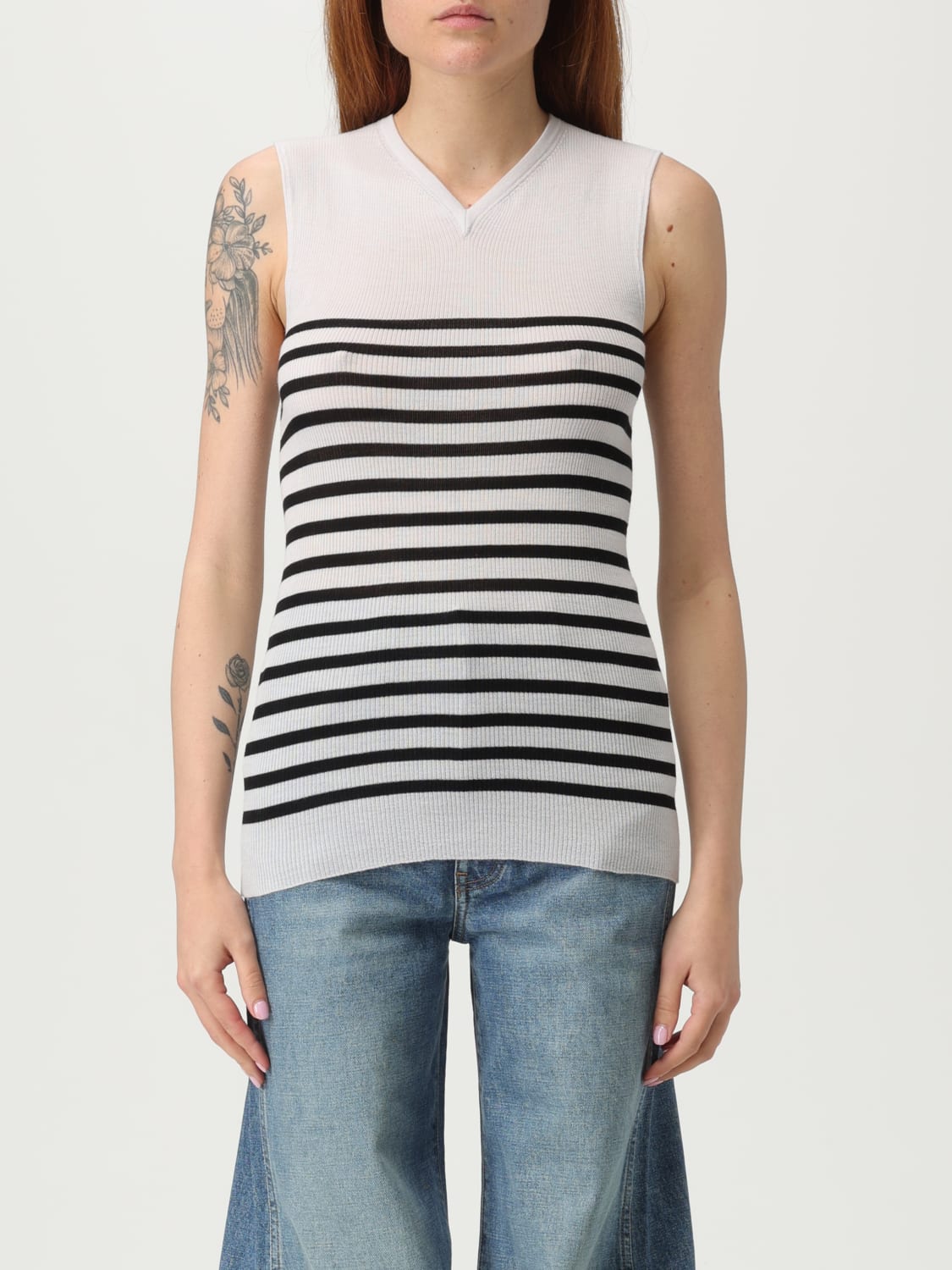 KHAITE TOP: Top woman Khaite, White - Img 1