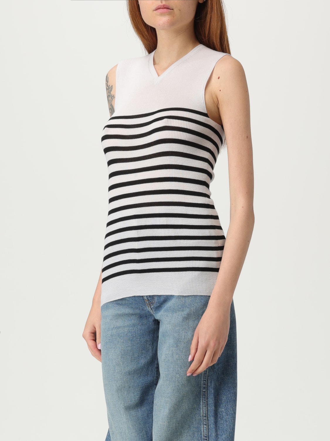 KHAITE TOP: Top woman Khaite, White - Img 4