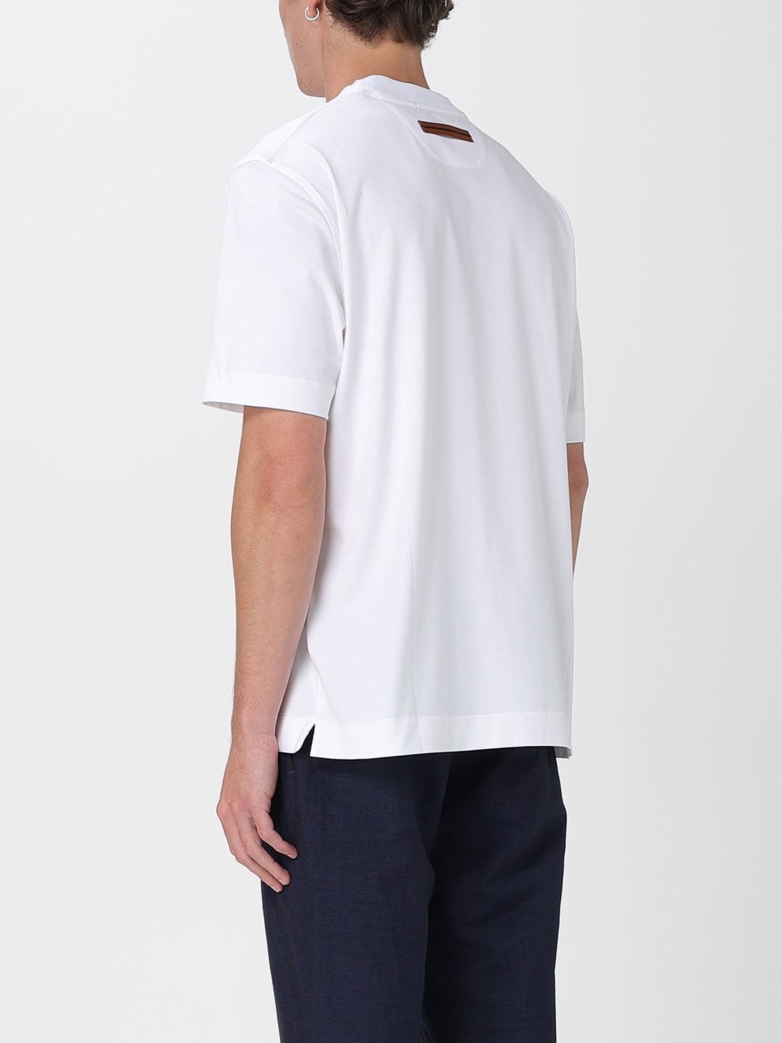 ZEGNA: T-shirt men - White | Zegna t-shirt E7364A777 online