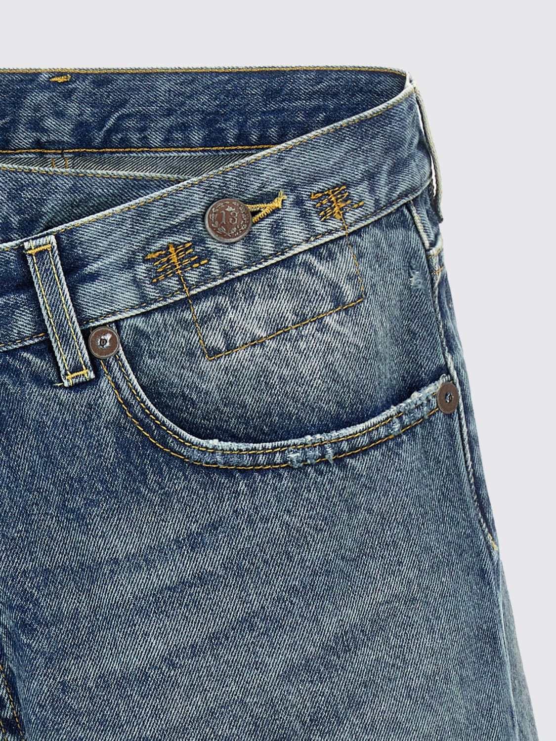 R13 SHORTS: Shorts damen R13, Blau - Img 3