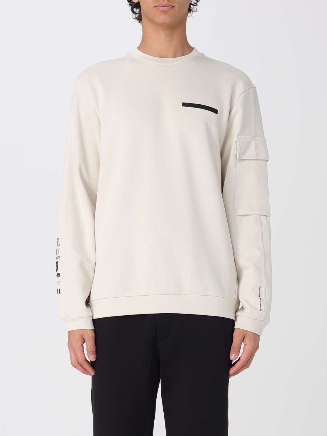 EA7 SWEATSHIRT: Sweater men Ea7, Beige - Img 1