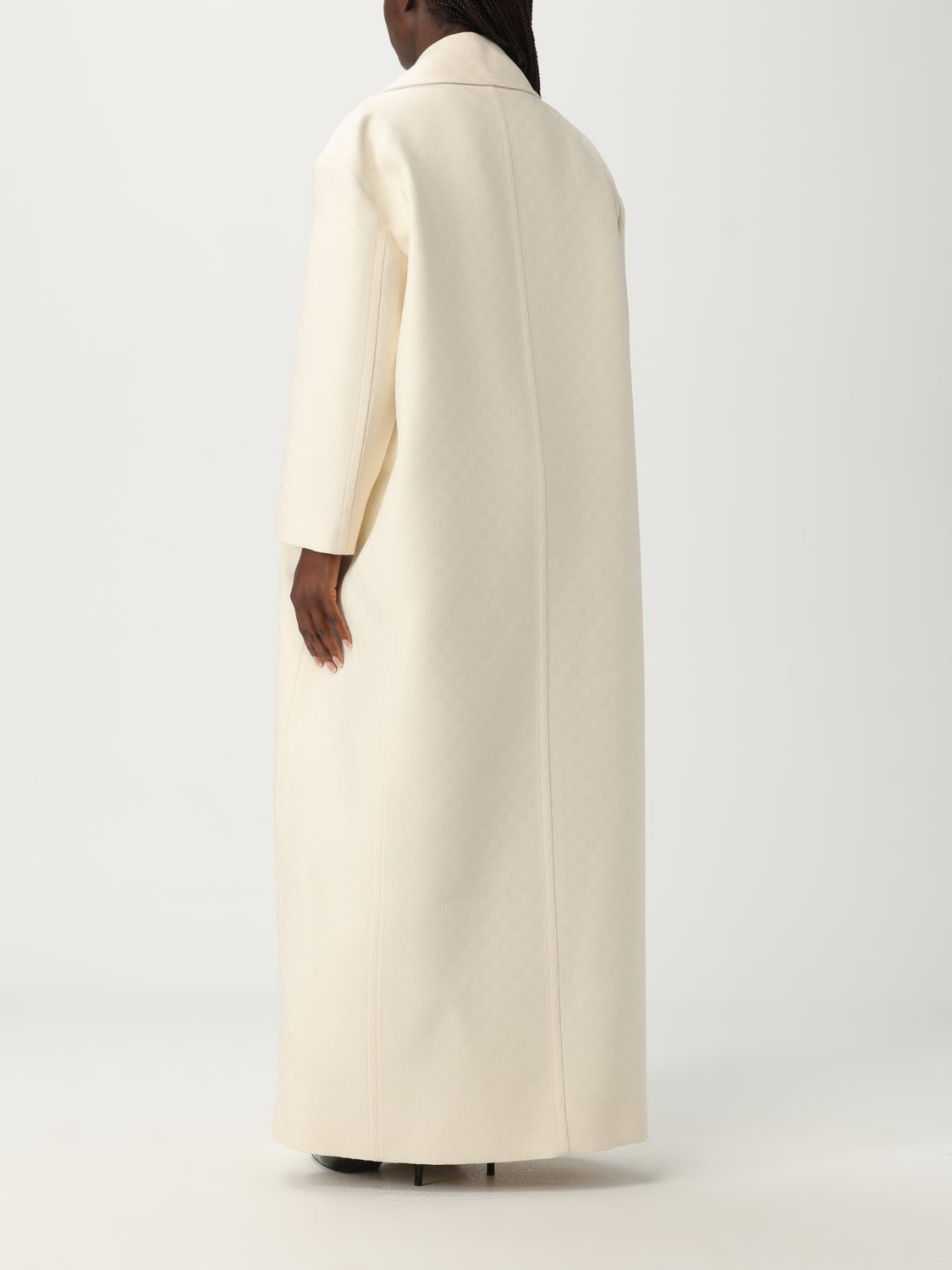 GUCCI コート38 GUCCI: Coat woman - White | Gucci coat 828240Z7APD online at