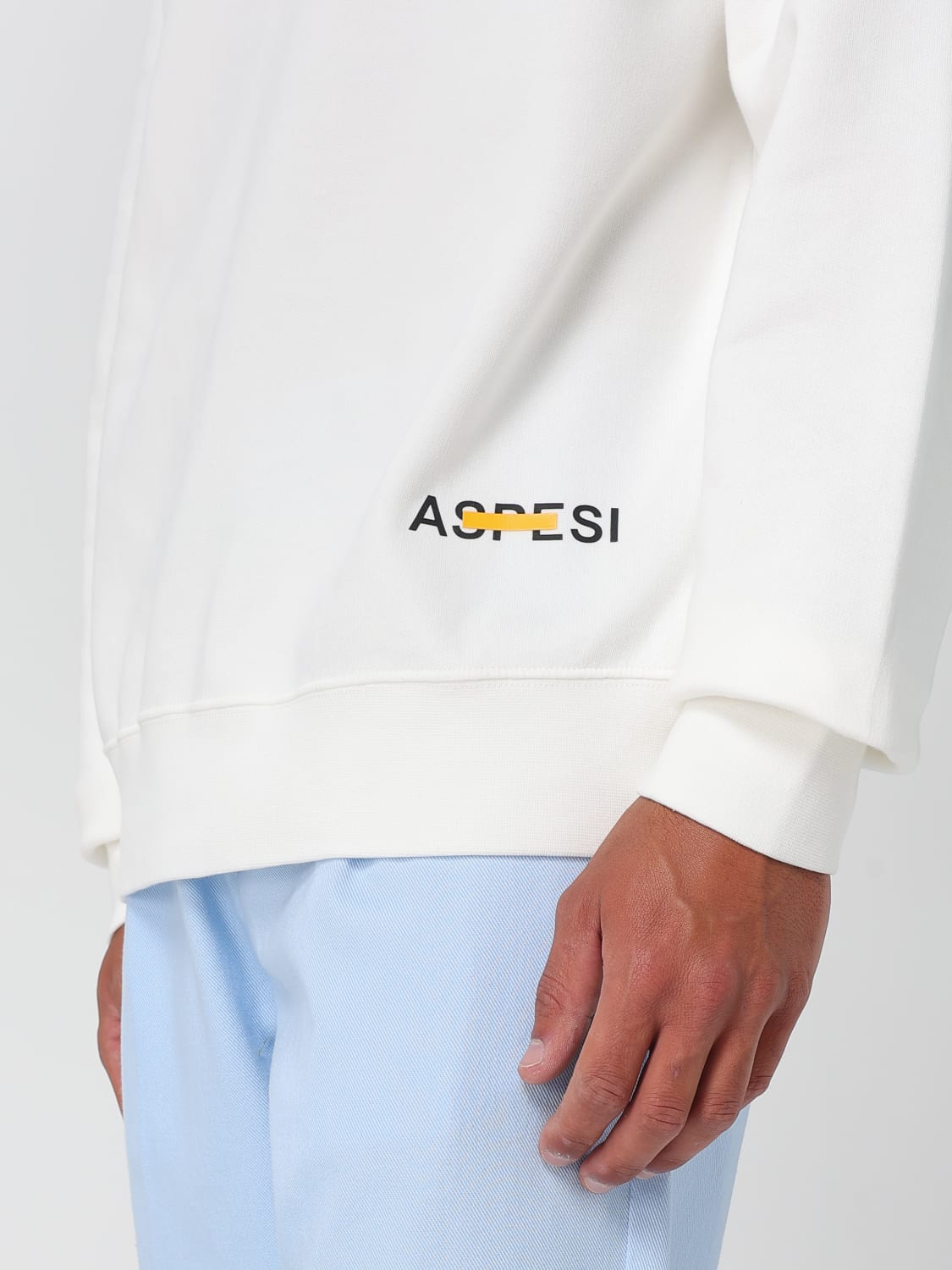 ASPESI SWEATSHIRT: Sweatshirt herren Aspesi, Yellow Cream - Img 3