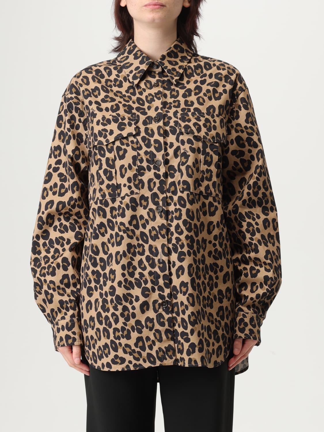 ASPESI HEMDBLUSE: Hemdbluse damen Aspesi, Beige - Img 1