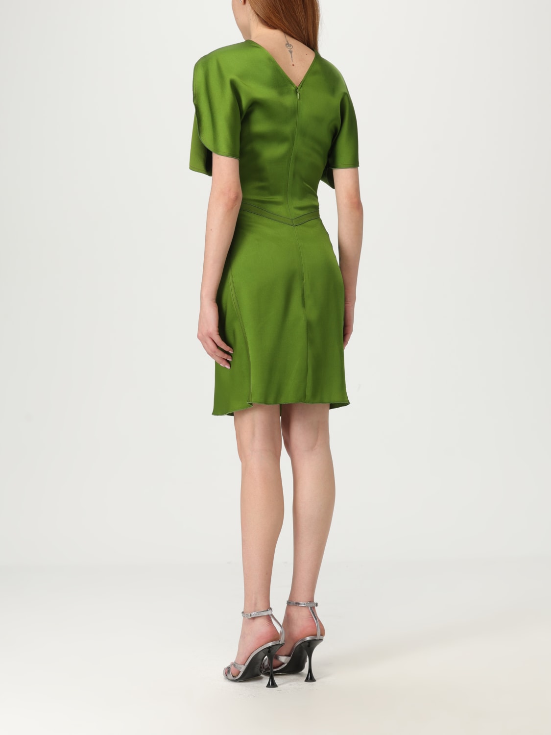 VICTORIA VICTORIA BECKHAM ABITO: Abito donna Victoria Victoria Beckham, Verde - Img 3