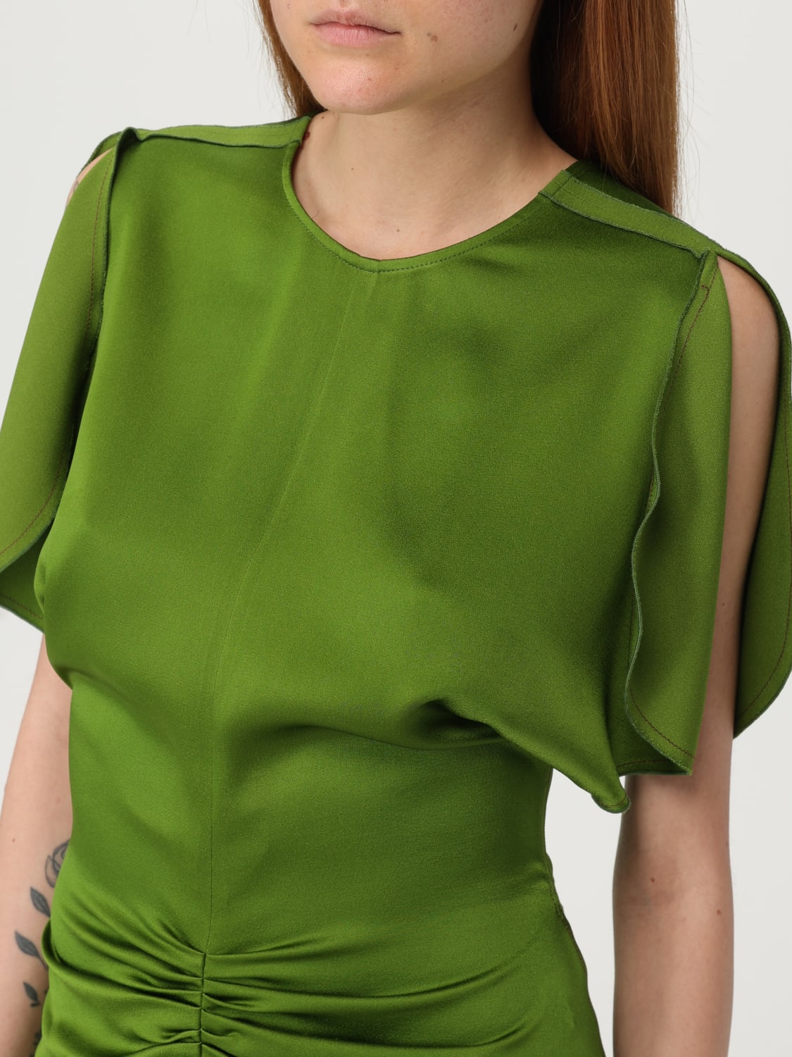 VICTORIA VICTORIA BECKHAM ABITO: Abito donna Victoria Victoria Beckham, Verde - Img 5